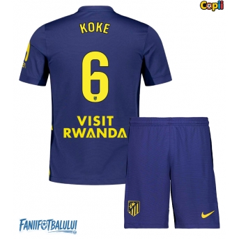 Atletico Madrid Koke #6 Echipament de Fotbal Replică 2025-26 Copii Deplasare (+ Șorturi)